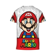 Super Mario T-Shirts, Boys Girls Novelty Shirts Crewneck Short Sleeve Tees for 6-18 Years Teens, X-Small